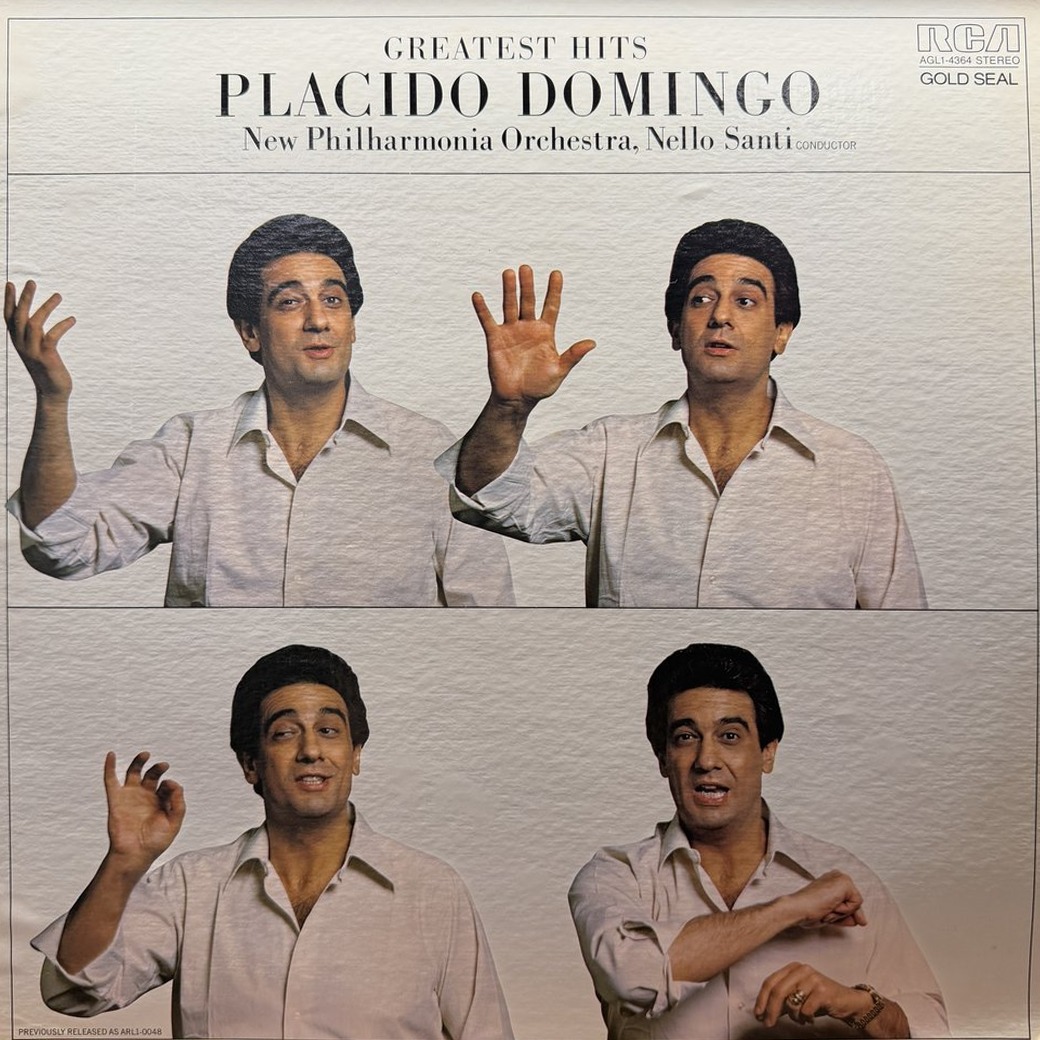 Placido Domingo 〈Greatest Hits〉 자켓