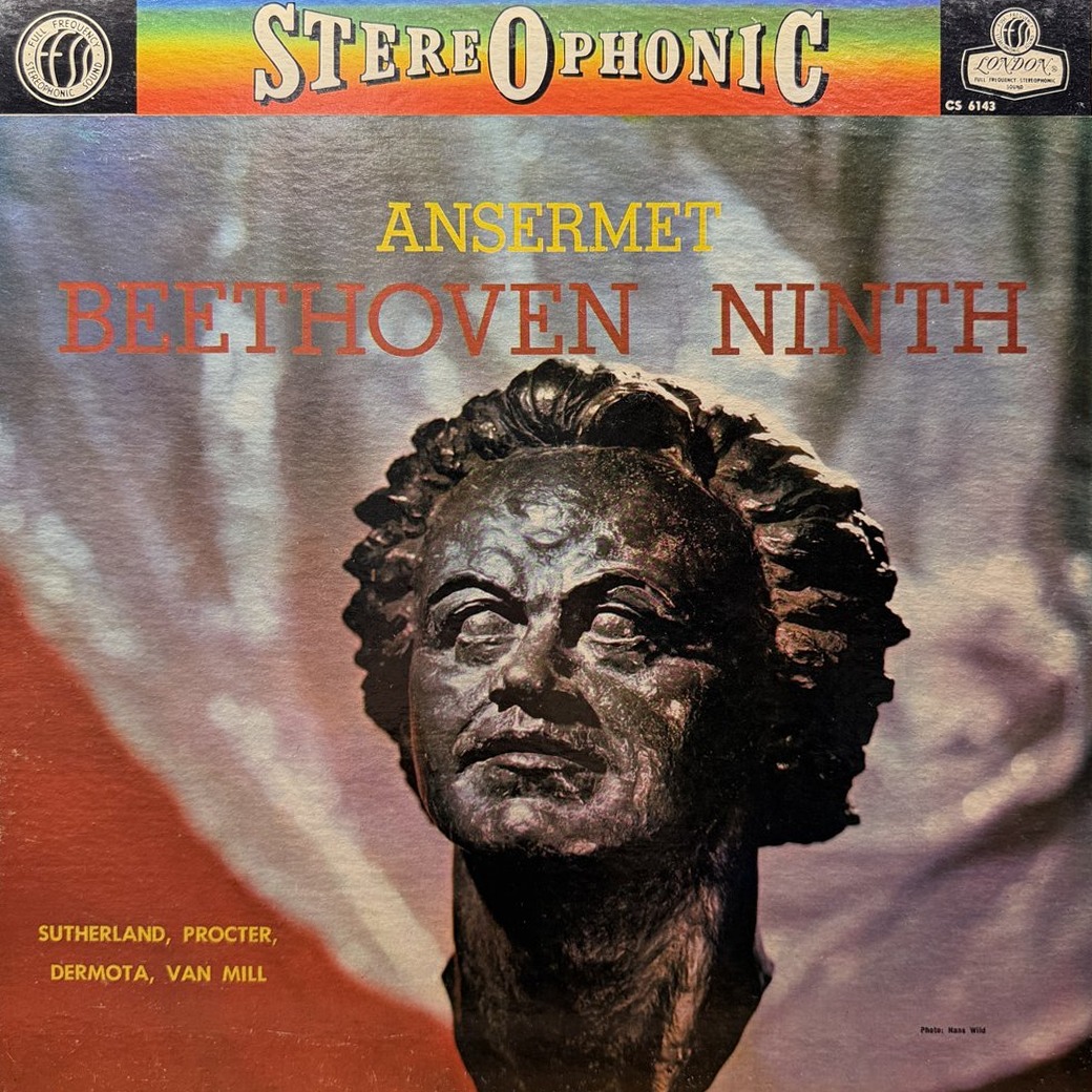 Ludwig van Beethoven - Ernest Ansermet, Joan Sutherland, Norma Procter, Anton Dermota, Arnold van Mill, L'Orchestre De La Suisse Romande 〈Symphony No. 9 in D Minor, Op. 125 "Choral"〉 자켓