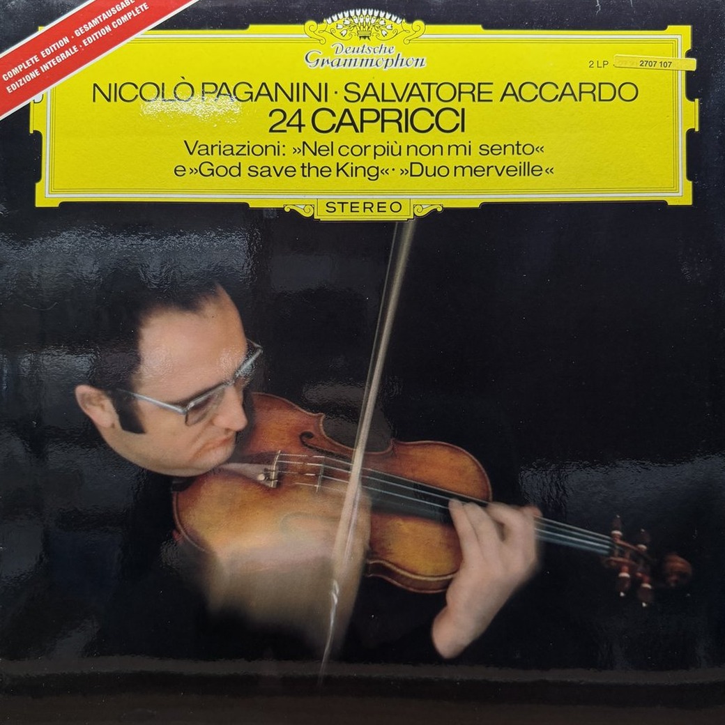 Nicolò Paganini, Salvatore Accardo 〈24 Capricci / Variazioni: »Nel Cor Più Non Mi Sento« E »God Save The King« · »Duo Merveille«〉 자켓