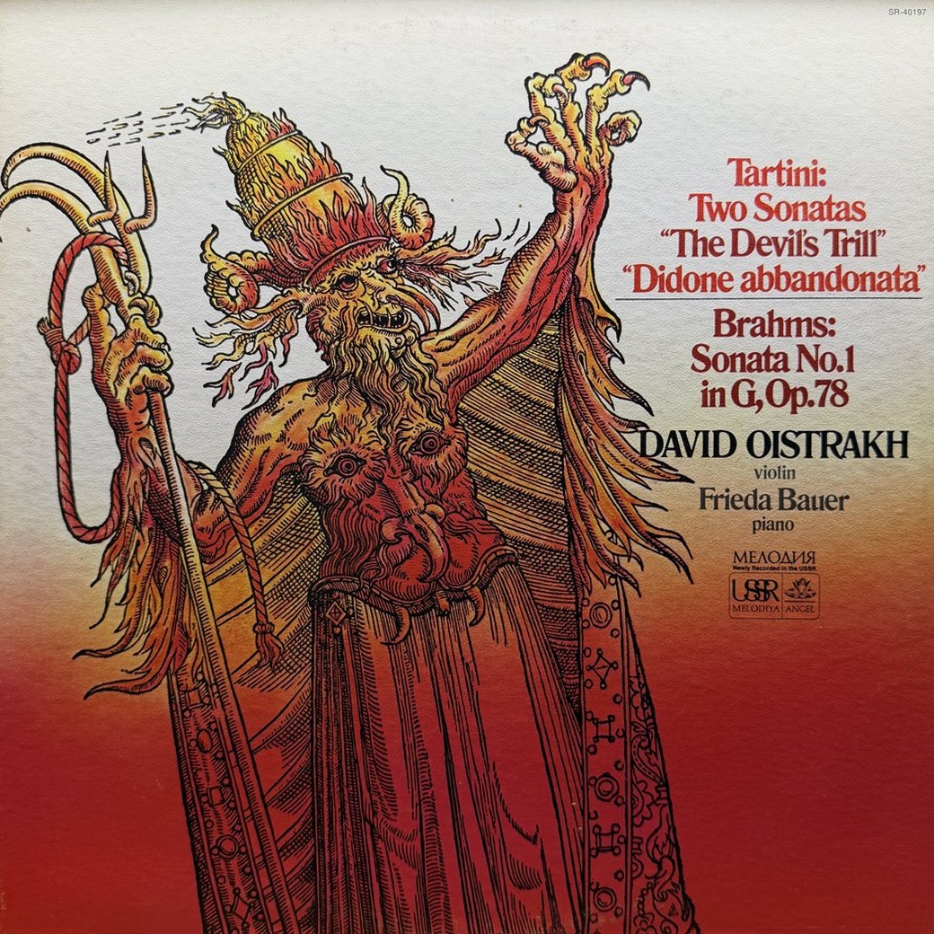 David Oistrakh, Frieda Bauer 〈Two Sonatas ("The Devil's Trill" / "Didone Abbandonata") / Sonata No. 1 In G, Op. 78〉 자켓
