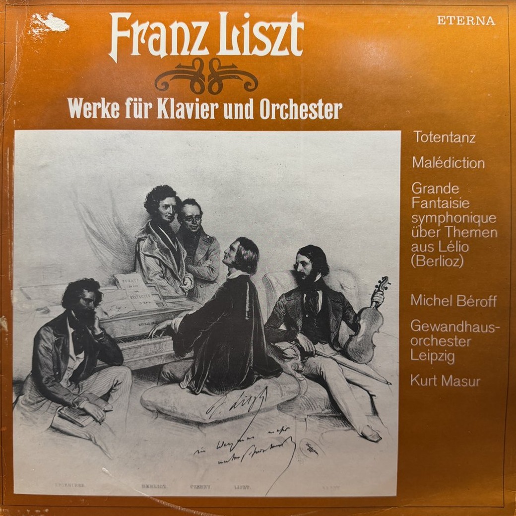 Franz Liszt - Michel Béroff, Gewandhausorchester Leipzig, Kurt Masur 〈Werke Für Klavier Und Orchester〉 자켓