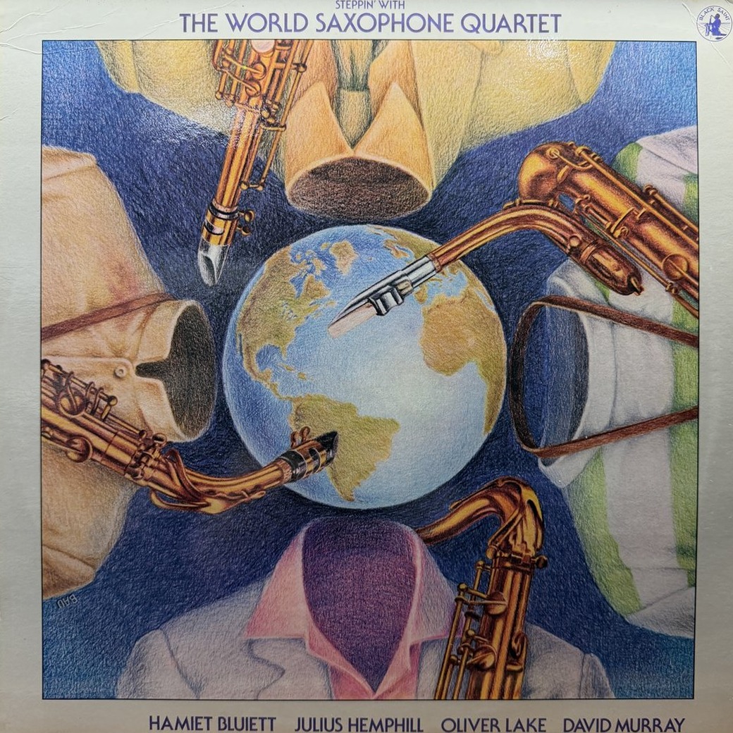 The World Saxophone Quartet 〈Steppin' With The World Saxophone Quartet〉 자켓