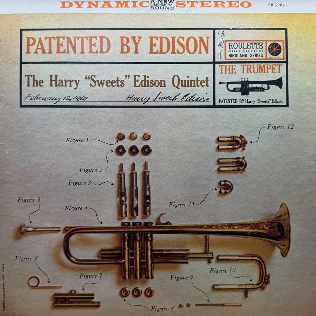 The Harry "Sweets" Edison Quintet 〈Patented By Edison〉 자켓