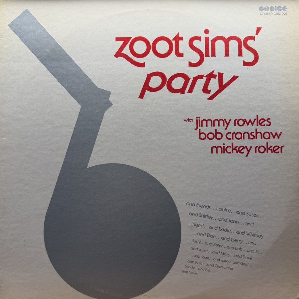 Zoot Sims 〈Zoot Sims' Party〉 자켓