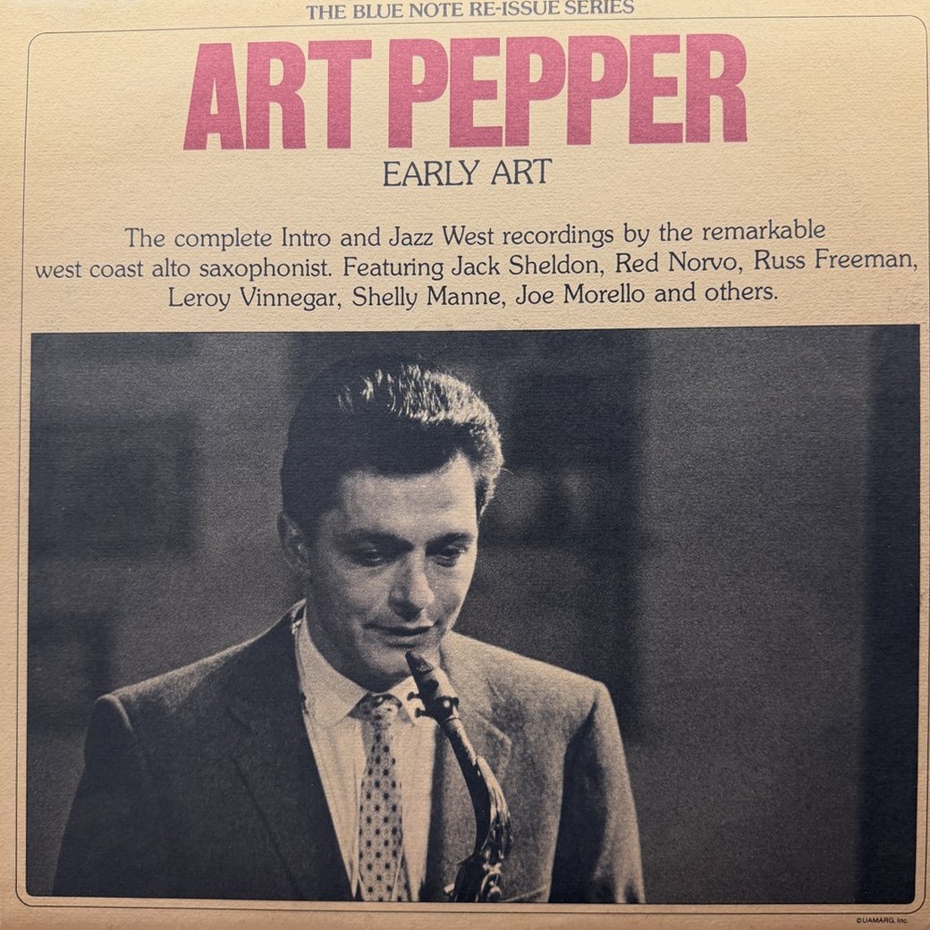 Art Pepper 〈Early Art〉 자켓