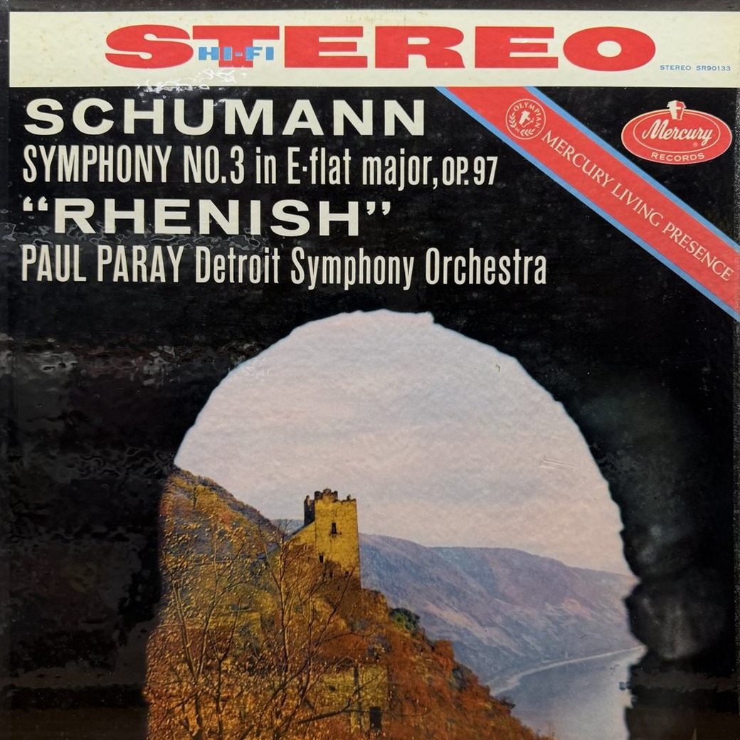 Schumann - Paul Paray, Detroit Symphony Orchestra 〈Symphony No. 3 In E-Flat Major, Op. 97 "Rhenish"〉 자켓