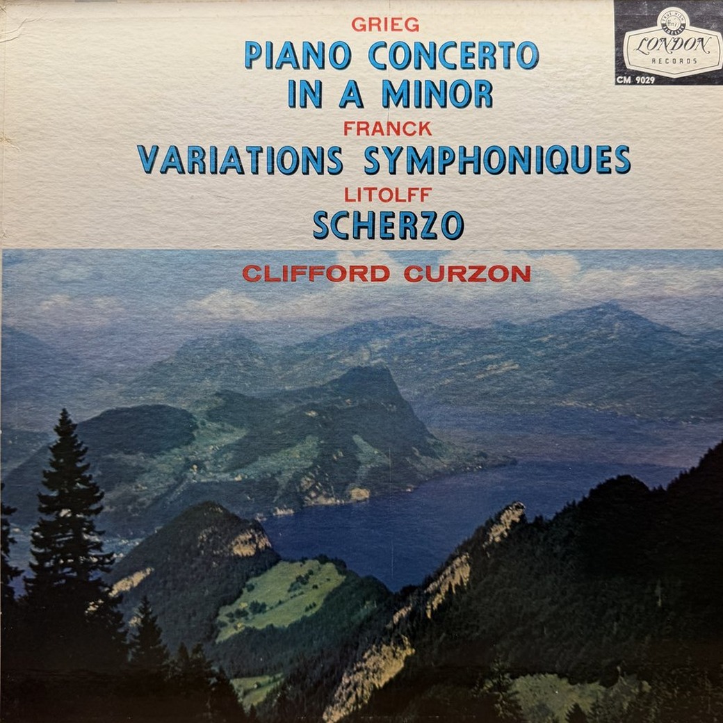 Grieg, Franck, Litolff, Clifford Curzon, London Symphony Orchestra, London Philharmonic Orchestra, Øivin Fjeldstad, Sir Adrian Boult 〈Piano Concerto In A Minor / Variations Symphoniques / Scherzo From "Concerto Symphonique"〉 자켓