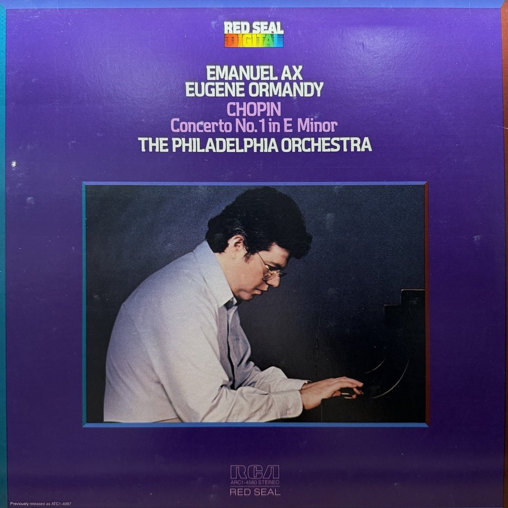 Chopin, Emanuel Ax, Eugene Ormandy, The Philadelphia Orchestra 〈Concerto No. 1 in E Minor, Op. 11〉 자켓