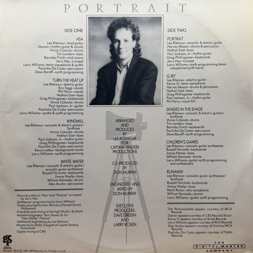 Lee Ritenour 〈Portrait〉 자켓