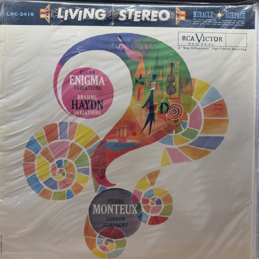 Elgar / Brahms / Pierre Monteux, London Symphony Orchestra 〈Enigma Variations / Variations On A Theme By Haydn〉 자켓