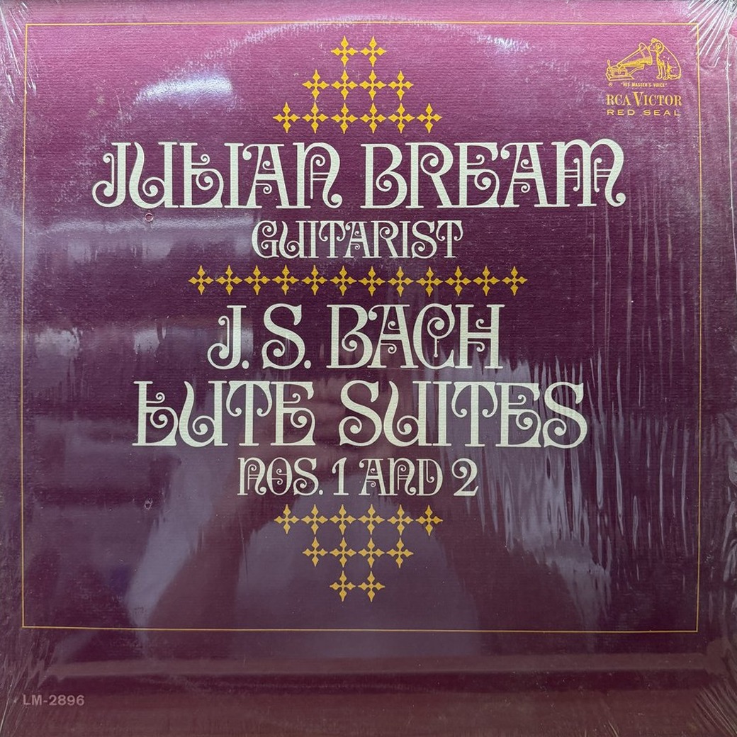 Julian Bream 〈J. S. Bach - Lute Suites Nos. 1 And 2〉 자켓
