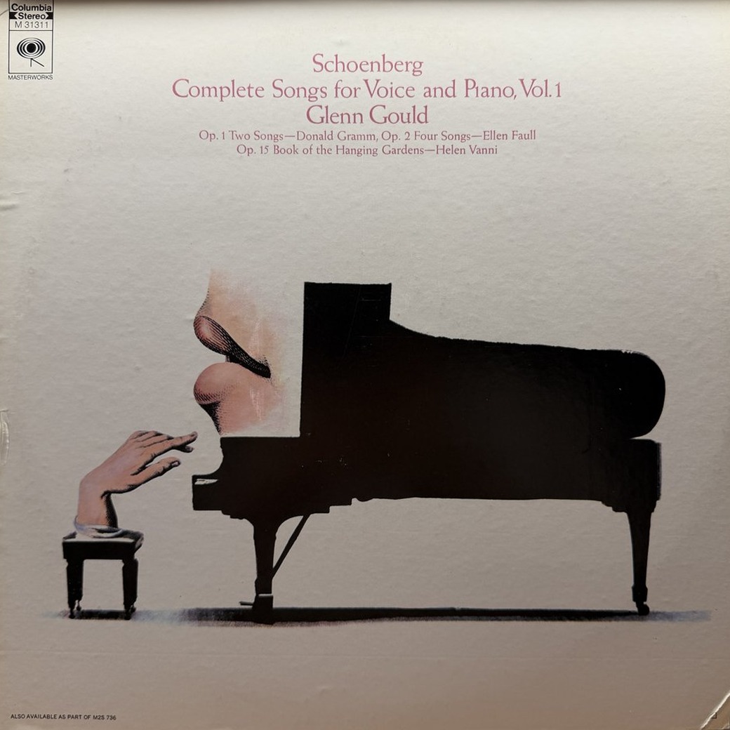 Arnold Schoenberg, Glenn Gould, Donald Gramm, Ellen Faull, Helen Vanni 〈Complete Songs For Voice And Piano, Vol. 1〉 자켓