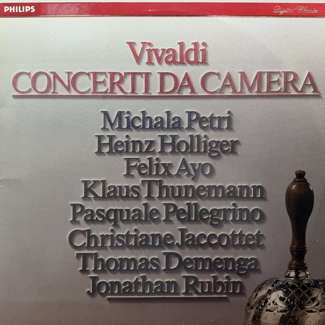 Antonio Vivaldi - Michala Petri, Heinz Holliger, Felix Ayo, Klaus Thunemann, Pasquale Pellegrino, Christiane Jaccottet, Thomas Demenga, Jonathan Rubin 〈Concerti Da Camera〉 자켓