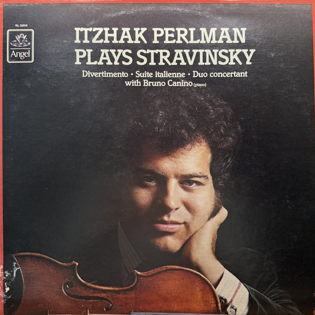 Itzhak Perlman, Bruno Canino 〈Itzhak Perlman Plays Stravinsky〉 자켓