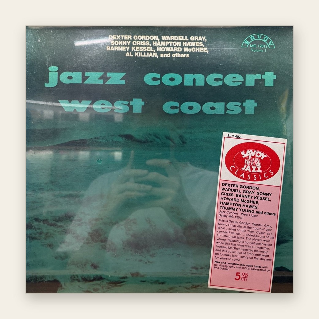 Dexter Gordon 〈, Wardell Gray, Sonny Criss, Hampton Hawes, Barney Kessel, Howard McGhee, Al Killian – Jazz Concert - West Coast〉 자켓