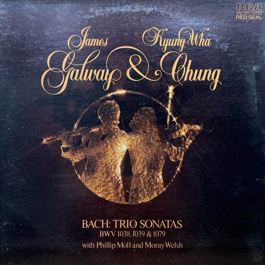 James Galway & Kyung-Wha Chung With Phillip Moll And Moray Welsh - Bach 〈Trio Sonatas BWV 1038, 1039 & 1079〉 자켓