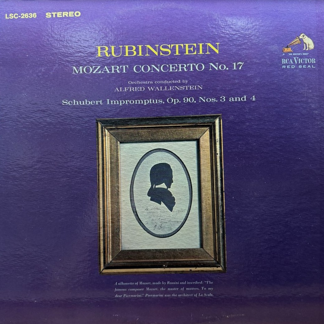 Rubinstein, Mozart Orchestra Conducted By Alfred Wallenstein / Schubert 〈Concerto No. 17 / Impromptus, Op. 90, Nos. 3 And 4〉 자켓