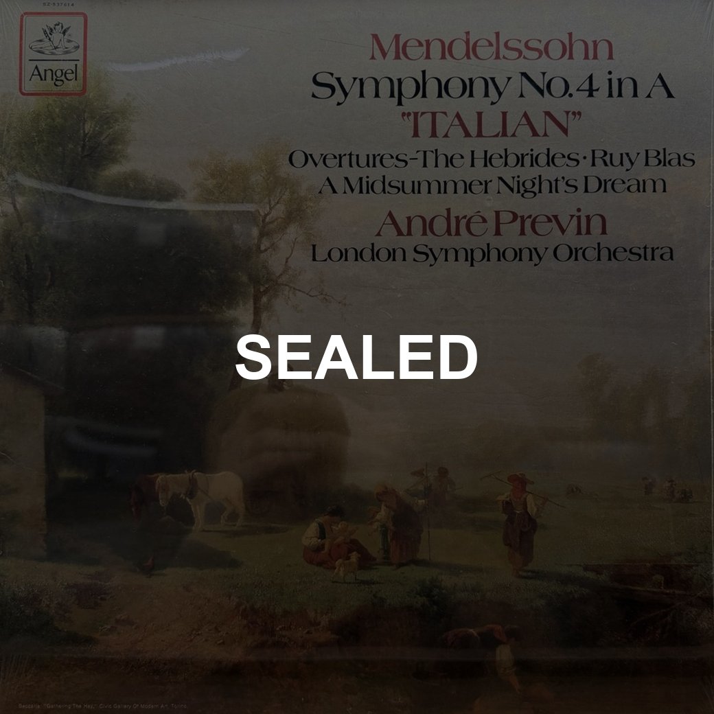 Mendelssohn - André Previn, London Symphony Orchestra 〈Symphony No.4 In A "Italian" / Overtures〉 자켓