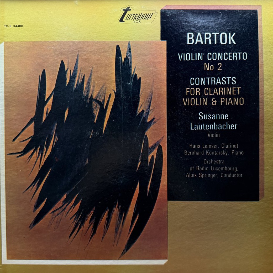 Béla Bartók 〈Violin Concerto No. 2 / Contrasts〉 자켓
