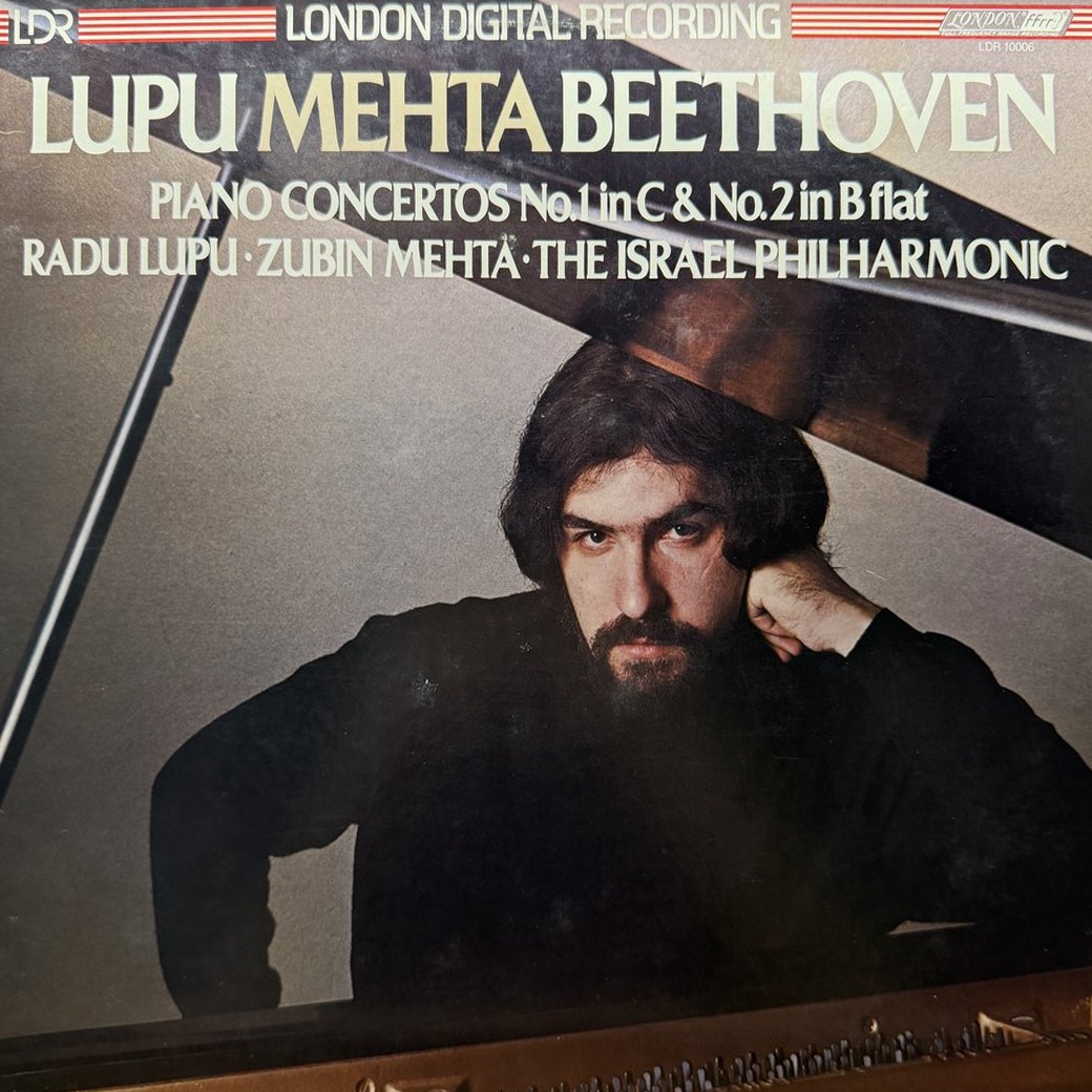Beethoven, Lupu, Mehta, The Israel Philharmonic 〈Piano Concertos No.1 In C & No.2 In B Flat〉 자켓