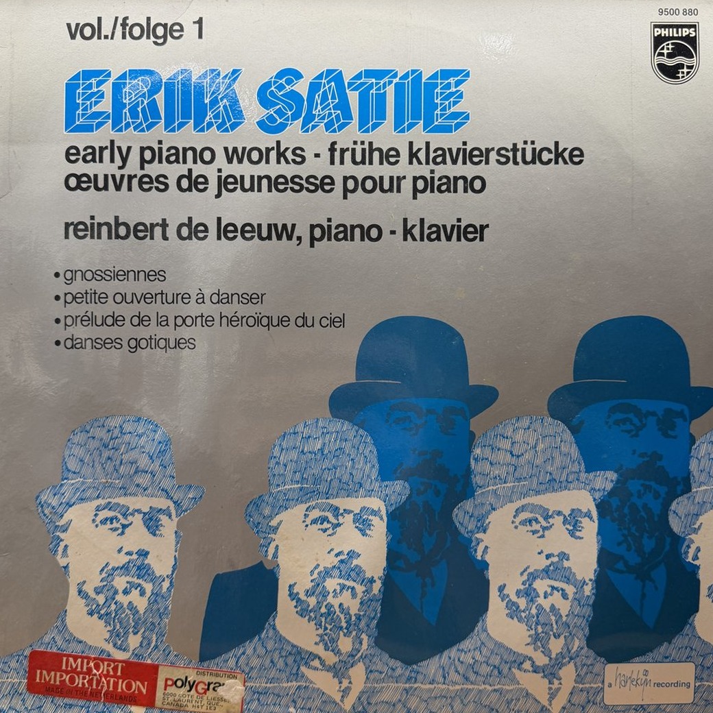Erik Satie, Reinbert de Leeuw 〈Early Piano Works Vol./Folge 1〉 자켓