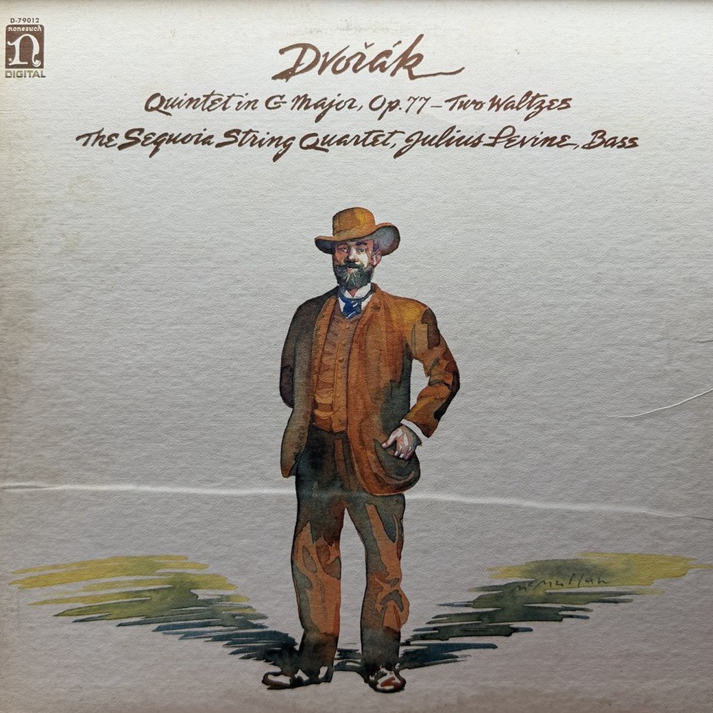 Antonín Dvořák, The Sequoia String Quartet, Julius Levine 〈Dvořák: Quintet In G Major, Op. 77 - Two Waltzes〉 자켓