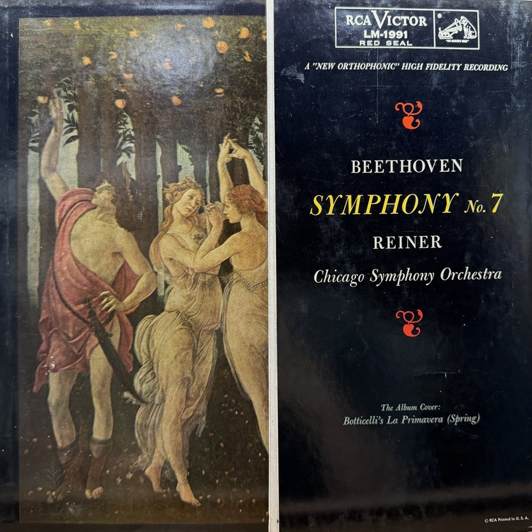 Beethoven - Chicago Symphony Orchestra, Reiner 〈Symphony No. 7〉 자켓