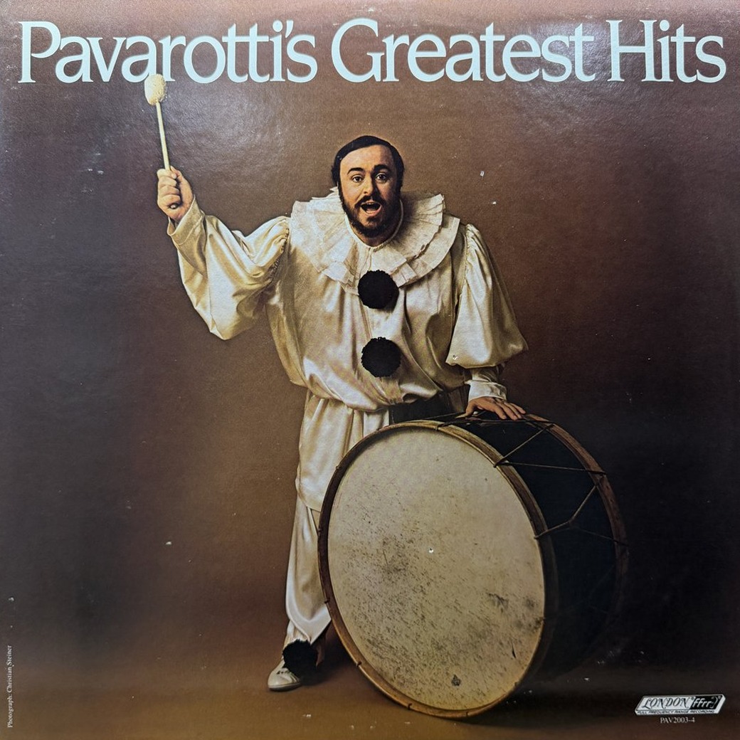 Luciano Pavarotti 〈Pavarotti's Greatest Hits〉 자켓