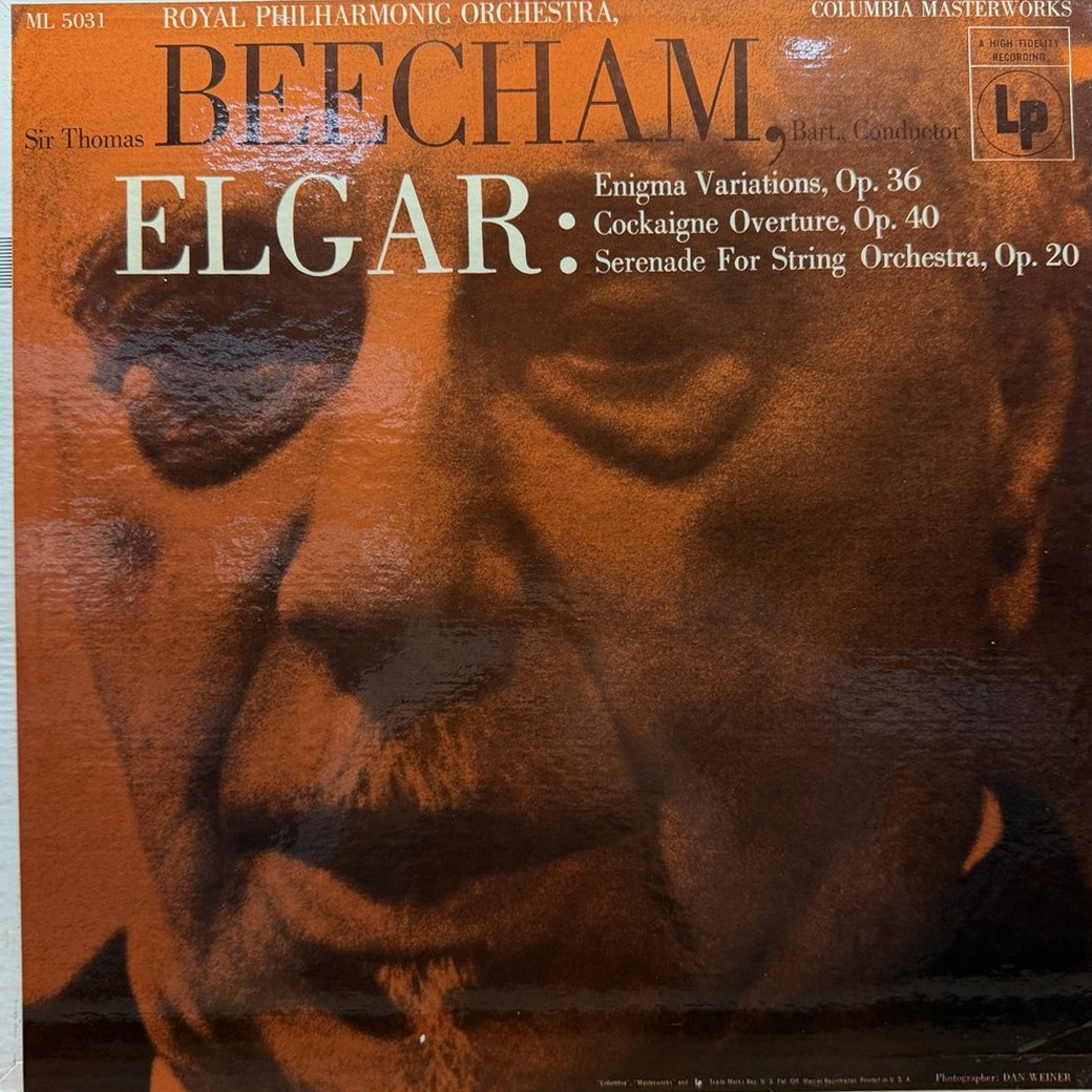 Sir Thomas Beecham, Royal Philharmonic Orchestra, Elgar 〈Elgar: Enigma Variations, Op. 36 - Cockaigne Overture, Op. 40 - Serenade For String Orchestra, Op. 20〉 자켓
