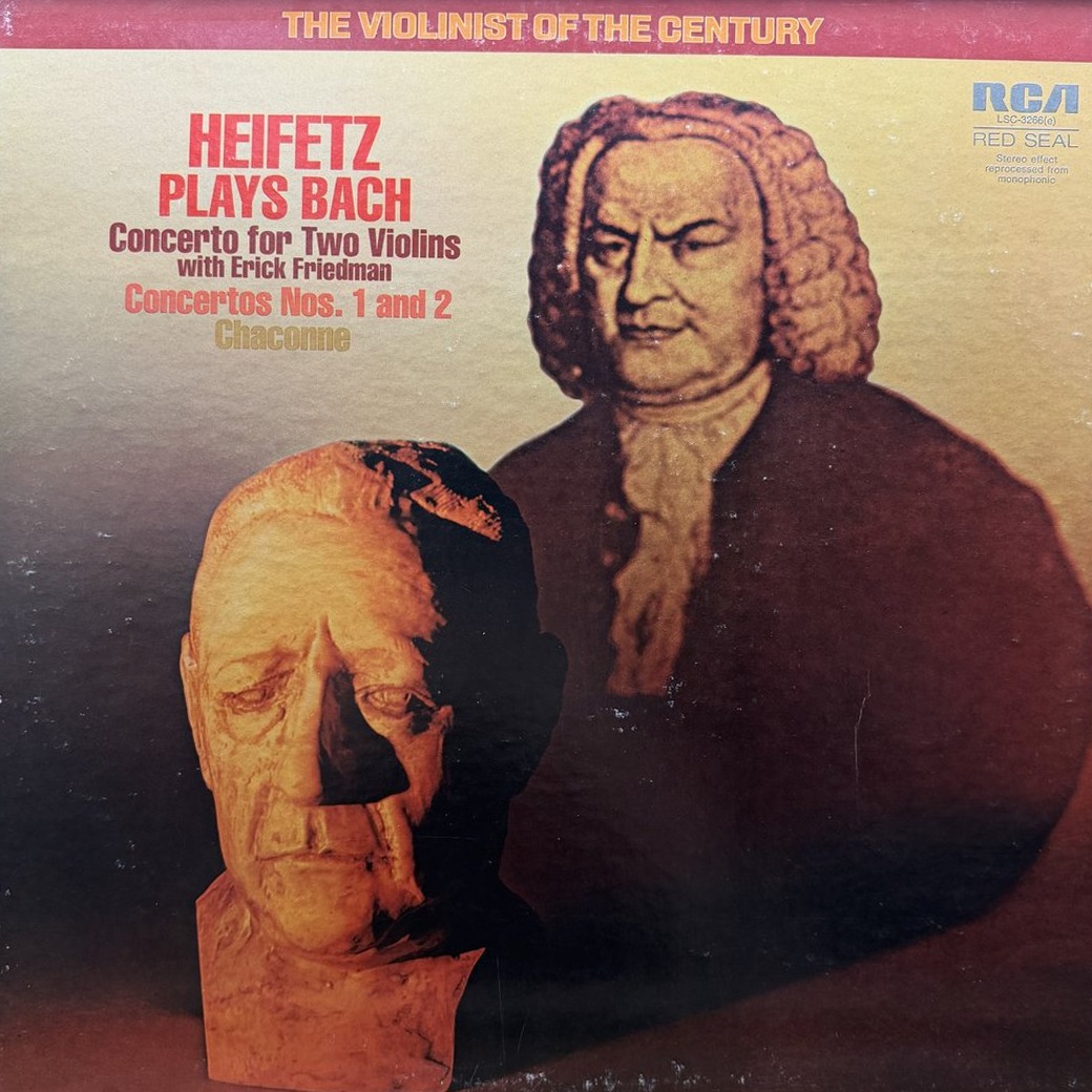 Heifetz Plays Bach 〈Concerto For Two Violins, Concertos Nos. 1 And 2, Chaconne〉 자켓