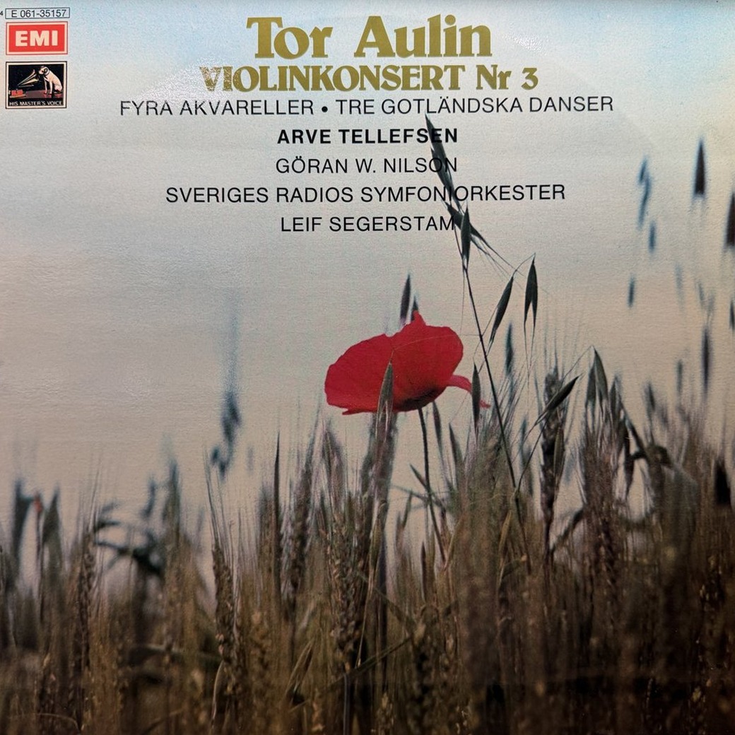 Aulin - Arve Tellefsen, Göran W Nilson, Sveriges Radios Symfoniorkester, Leif Segerstam 〈Violinkonsert Nr. 3〉 자켓