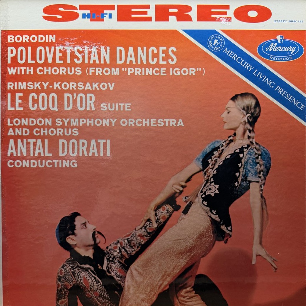 Borodin, Rimsky-Korsakov, Antal Dorati 〈Polovetsian Dances With Chorus · Le Coq D'Or Suite〉 자켓