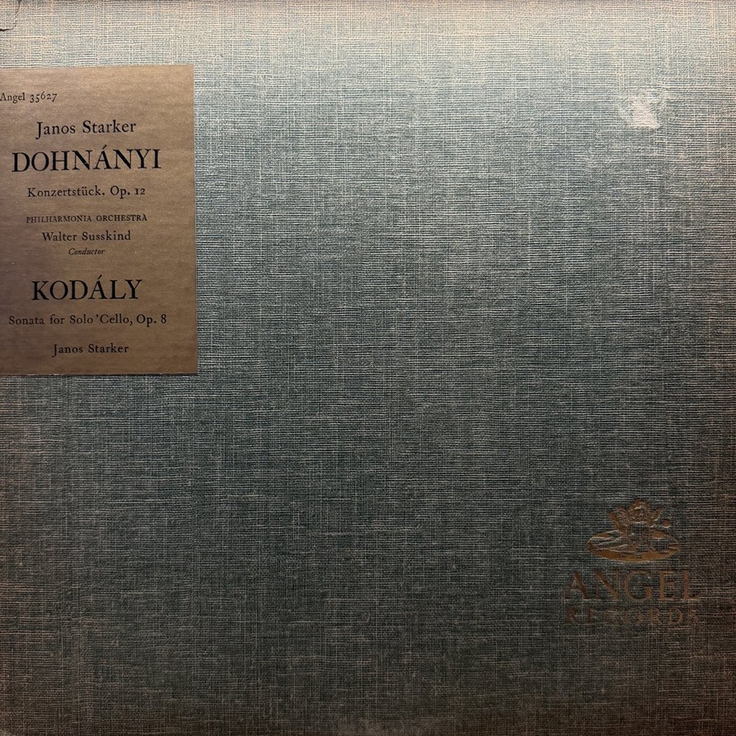 Kodály, Dohnányi / Janos Starker 〈Konzertstück, Op. 12 / Sonata For Solo Cello, Op. 8〉 자켓