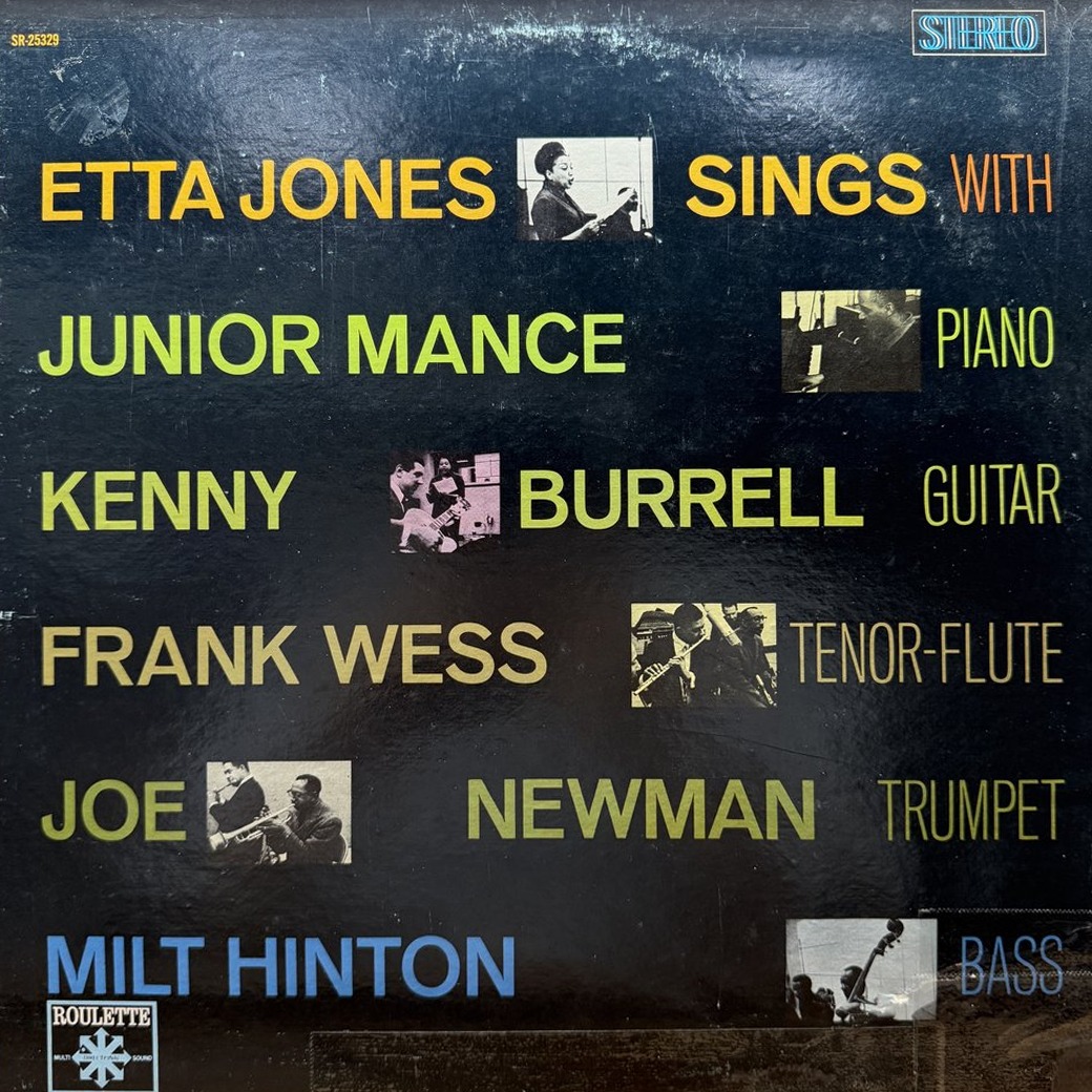 Etta Jones, Junior Mance, Kenny Burrell, Frank Wess, Joe Newman, Milt Hinton 〈Etta Jones Sings〉 자켓