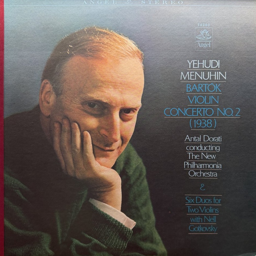 Yehudi Menuhin, Antal Dorati, New Philharmonia Orchestra, Neil Gotkovsky 〈Bartok Violin Concerto No. 2 & Six Duos for Two Violins〉 자켓