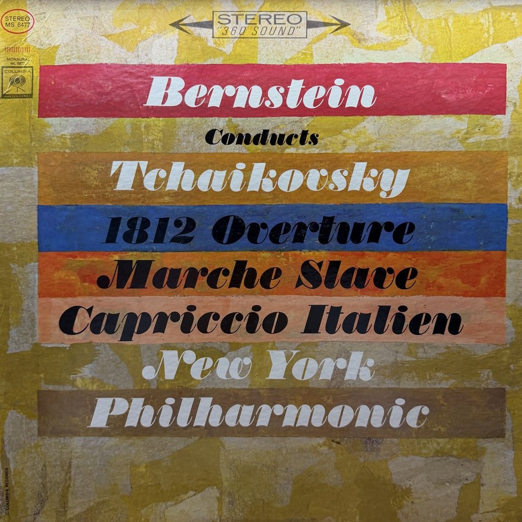 Bernstein Conducts Tchaikovsky, New York Philharmonic 〈1812 Overture / Marche Slave / Capriccio Italien〉 자켓