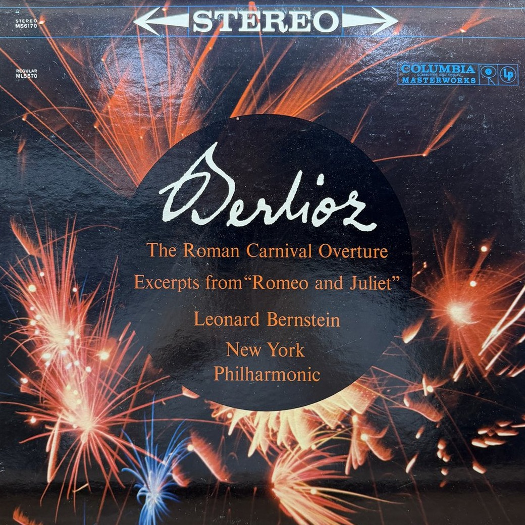 Berlioz, Leonard Bernstein, New York Philharmonic 〈The Roman Carnival Overture, Excerpts from "Romeo and Juliet"〉 자켓