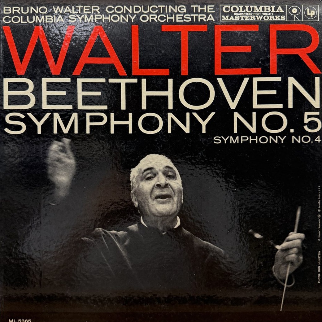 Walter, Beethoven, Columbia Symphony Orchestra 〈Symphony No. 5 / Symphony No. 4〉 자켓