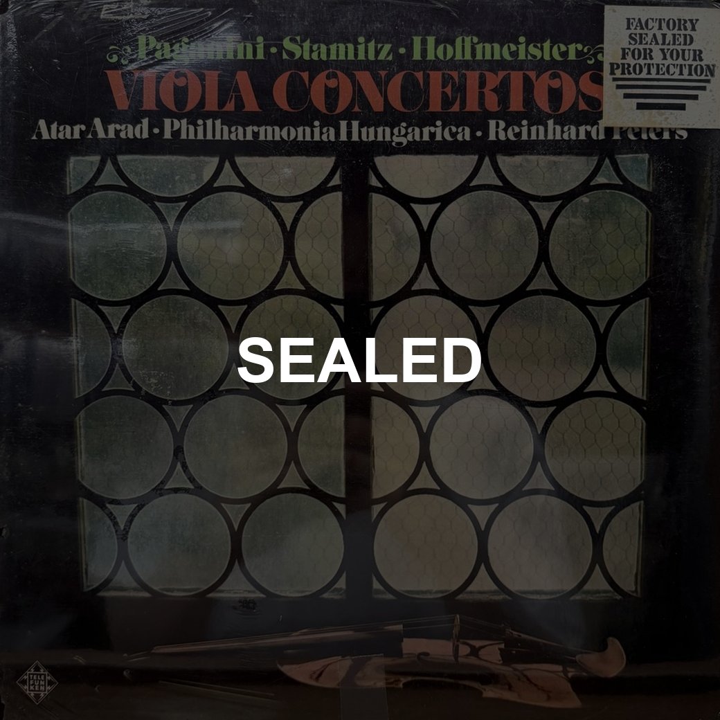 Paganini ∙ Stamitz ∙ Hoffmeister, Atar Arad ∙ Philharmonia Hungarica ∙ Reinhard Peters 〈Viola Concertos〉 자켓