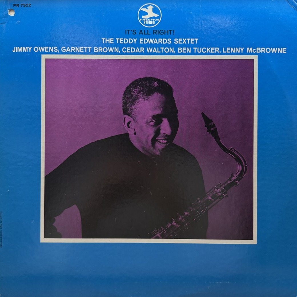 The Teddy Edwards Sextet 〈It's All Right〉 자켓