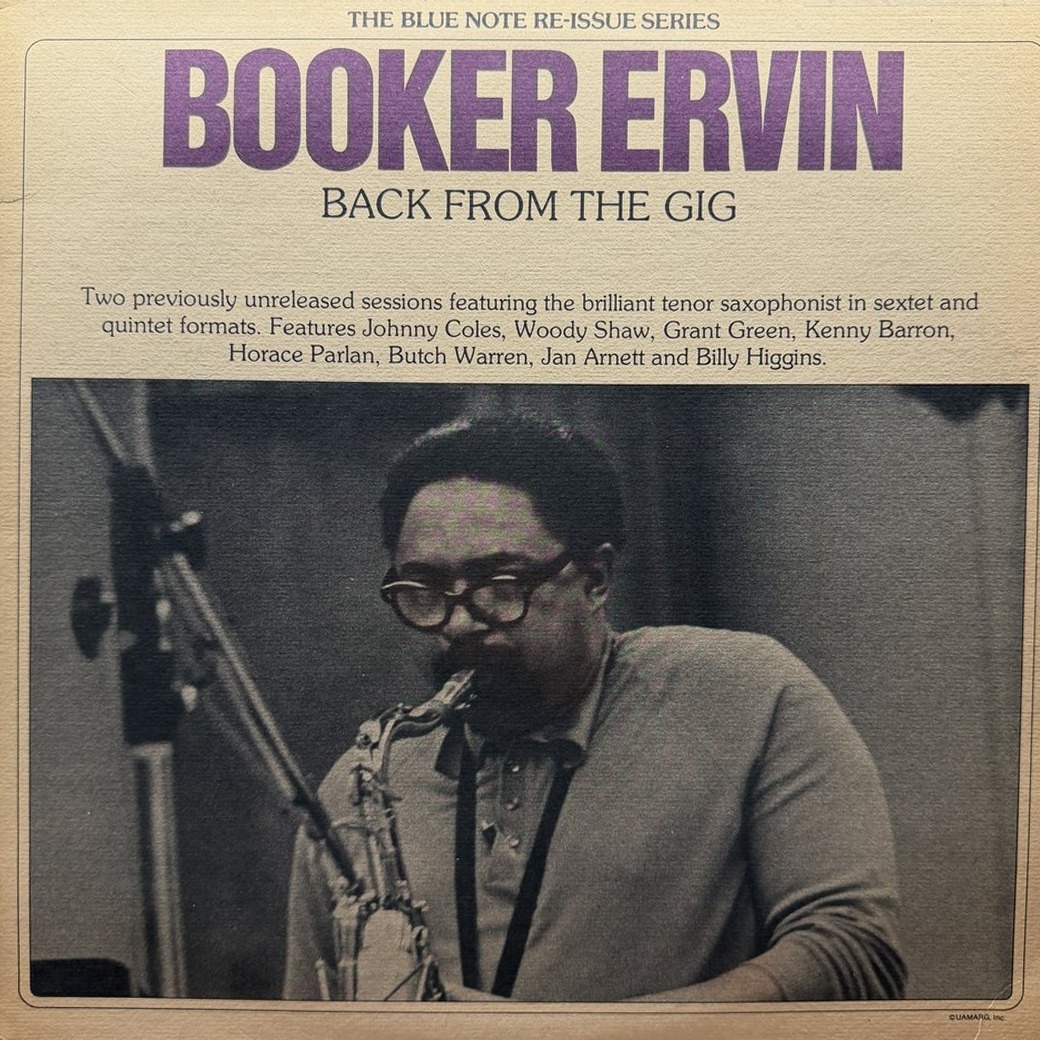 Booker Ervin 〈Back From The Gig〉 자켓