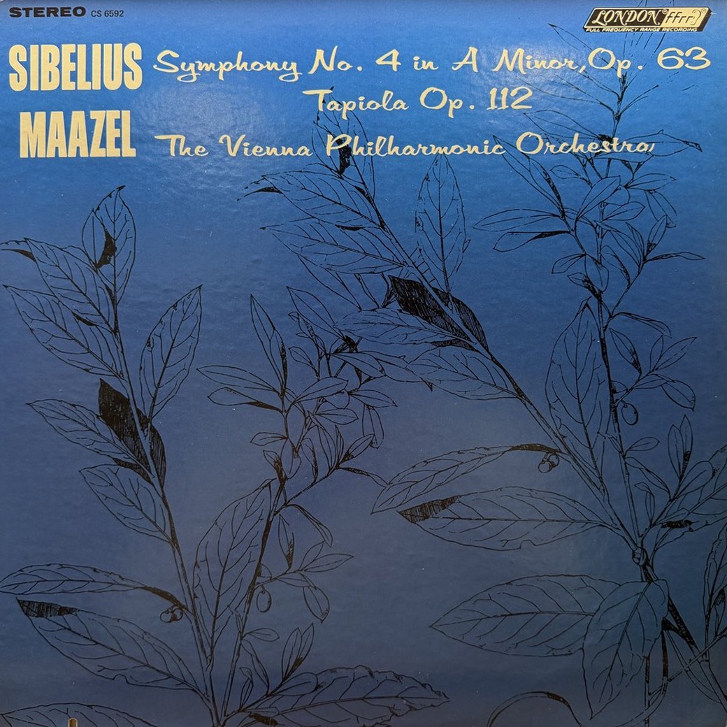 Maazel, Sibelius, Vienna Philharmonic 〈Symphony No.4 / Tapiola〉 자켓