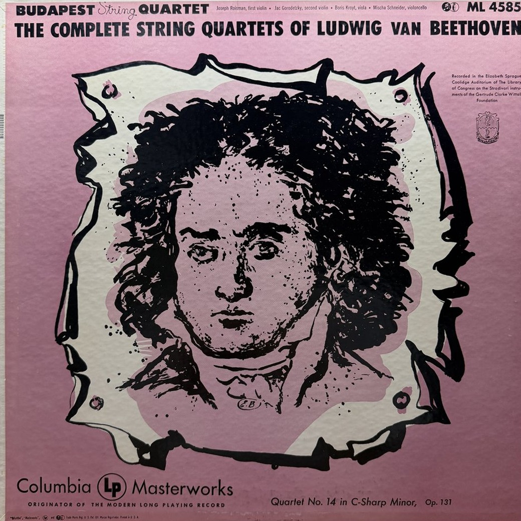 Ludwig van Beethoven, Budapest String Quartet 〈Quartet No. 14 In C-Sharp Minor, Op. 131〉 자켓