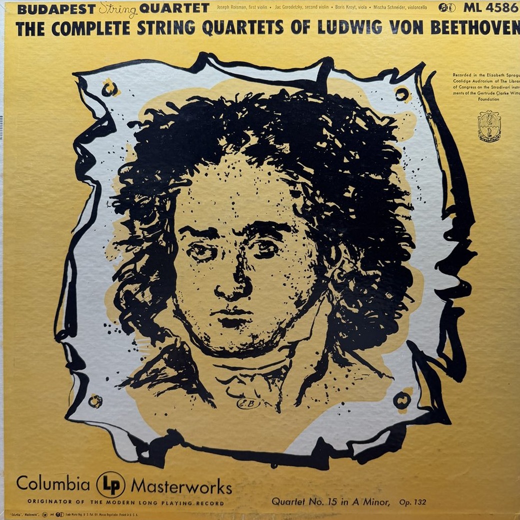 Budapest String Quartet, Ludwig Von Beethoven 〈The Complete String Quartets Of Ludwig Von Beethoven (Quartet No. 15 In A Minor, Op. 132)〉 자켓