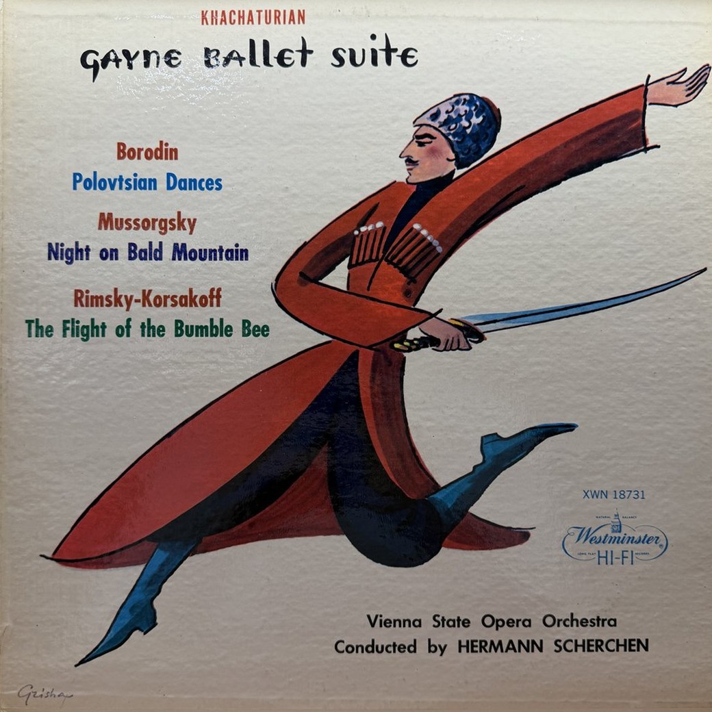 Khachaturian, Vienna State Opera Orchestra Conducted By Hermann Scherchen 〈Gayne Ballet Suite〉 자켓