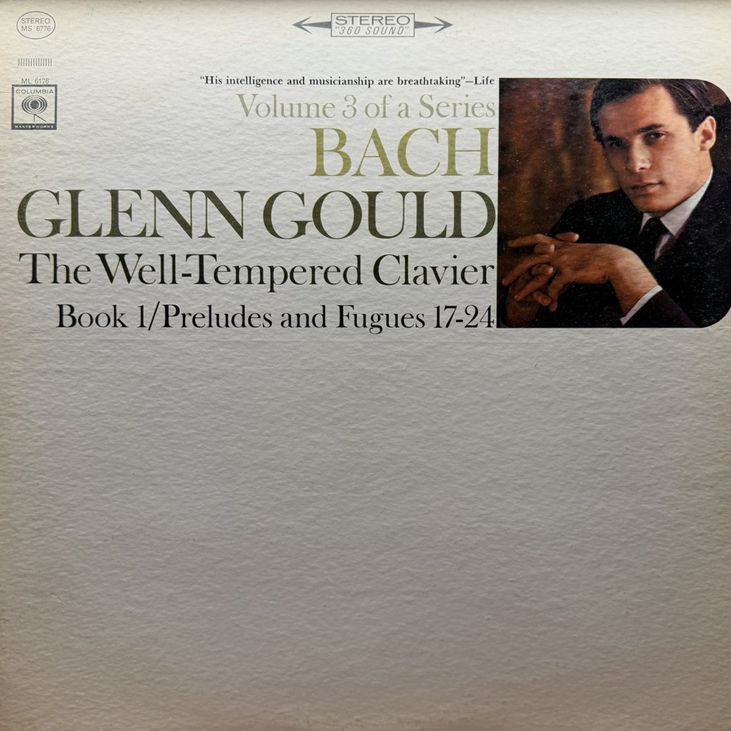 Bach, Glenn Gould 〈The Well-Tempered Clavier, Book 1/ Preludes And Fugues 17-24〉 자켓