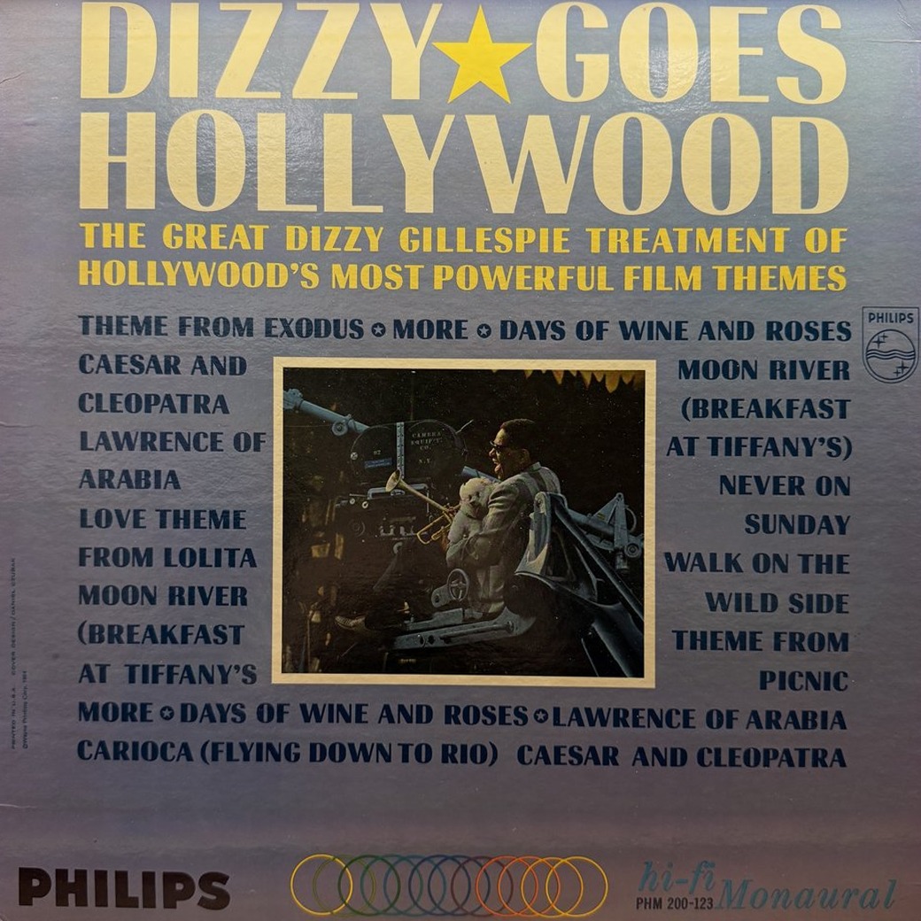 Dizzy Gillespie 〈Dizzy Goes Hollywood〉 자켓