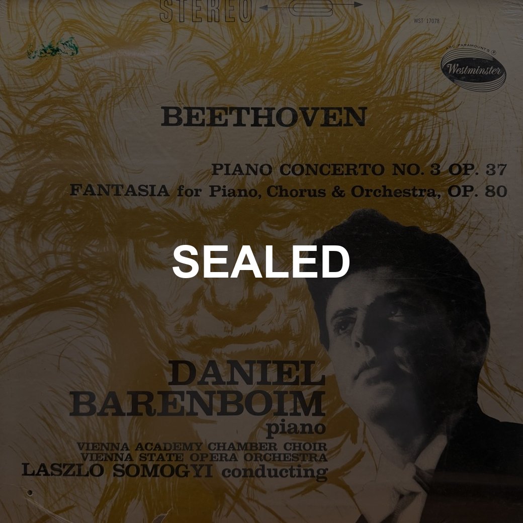 Beethoven - Daniel Barenboim, Vienna Academy Chamber Choir, Vienna State Opera Orchestra, Laszlo Somogyi 〈Piano Concerto No. 3 Op. 37, Fantasia For Piano, Chorus & Orchestra, Op. 80〉 자켓