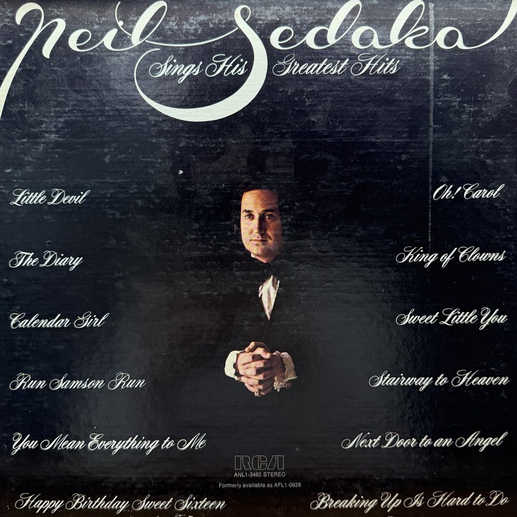 Neil Sedaka 〈Neil Sedaka Sings His Greatest Hits〉 자켓