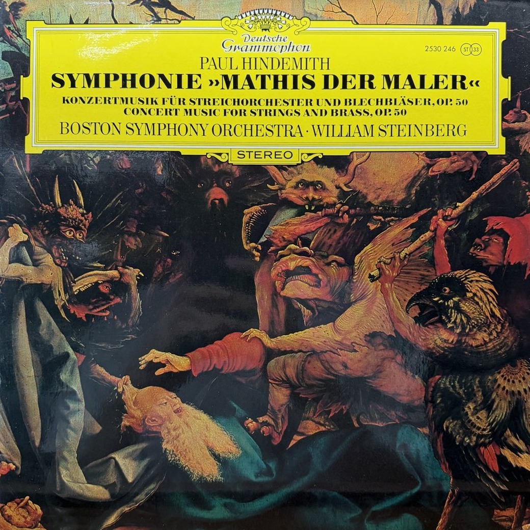 Paul Hindemith • William Steinberg • Boston Symphony Orchestra 〈Symphony "Mathis Der Maler"; Concert Music For Strings And Brass, Op. 50〉 자켓